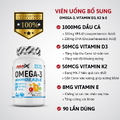 Amix Omega-3 + D3, K2 & E - 90 viên