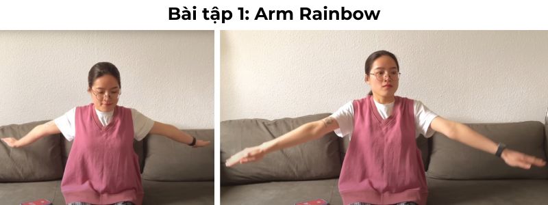 bài tập thu nhỏ bắp tay arm rainbow