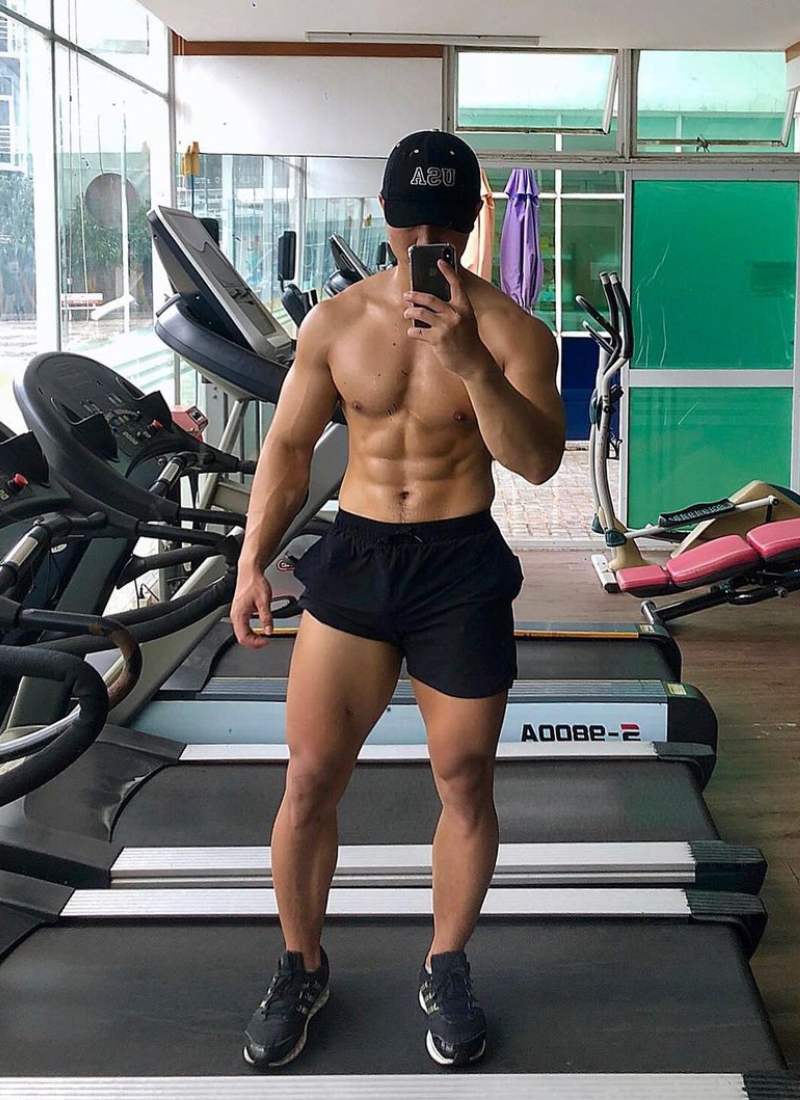 ảnh trai đẹp 6 múi tập gym