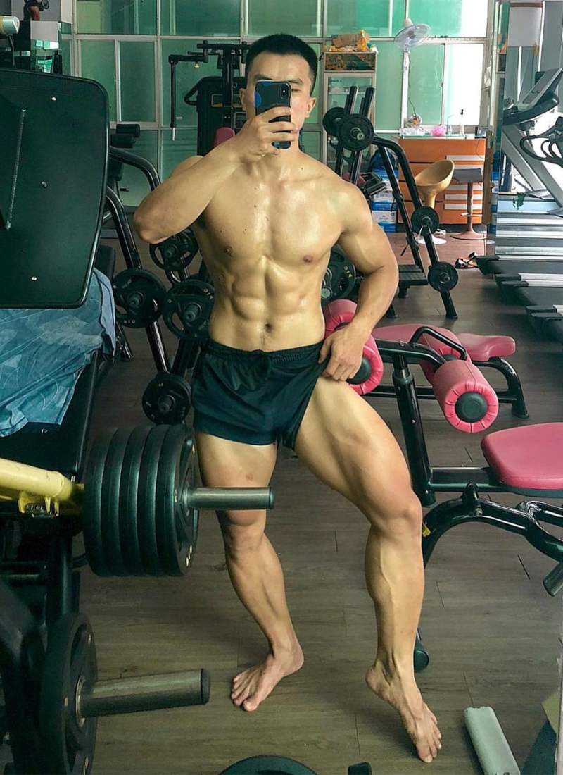 ảnh trai đẹp 6 múi tập gym