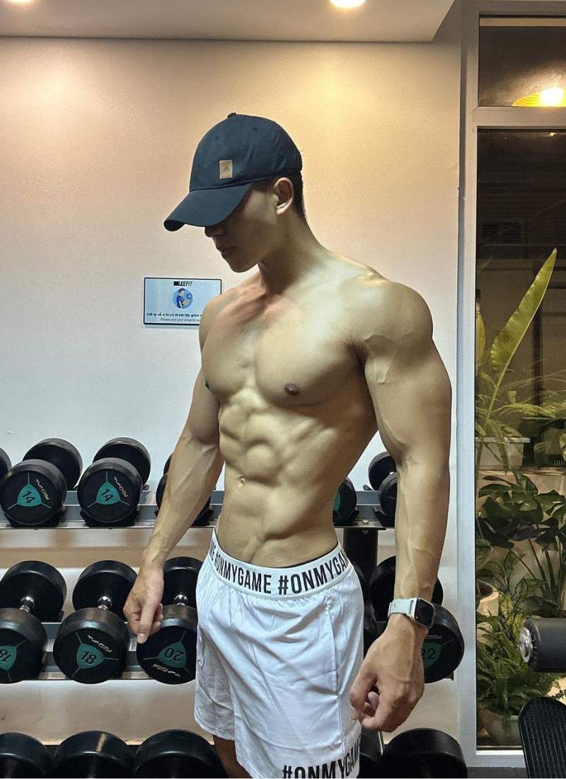 ảnh trai đẹp 6 múi tập gym