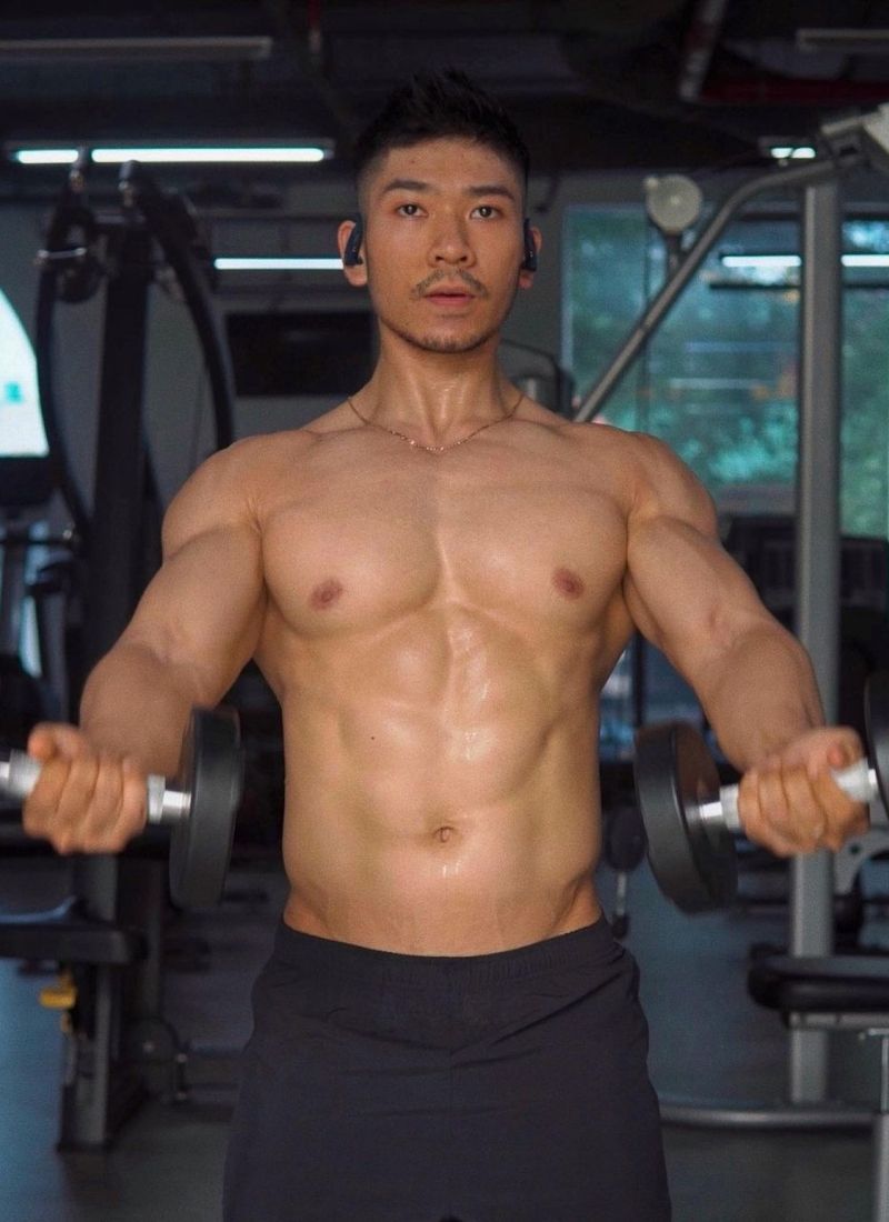 ảnh trai đẹp 6 múi tập gym